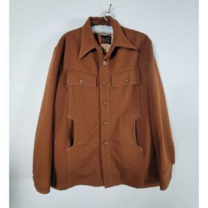 Vintage Southampton Sportswear Brown Jacket Western Style Workwear Mens Large